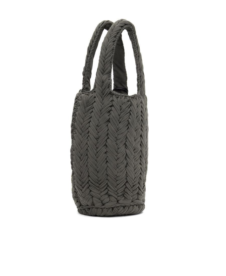 JW ANDERSON Knitted Apple Motif Braided Todd Bag In Black Product Image