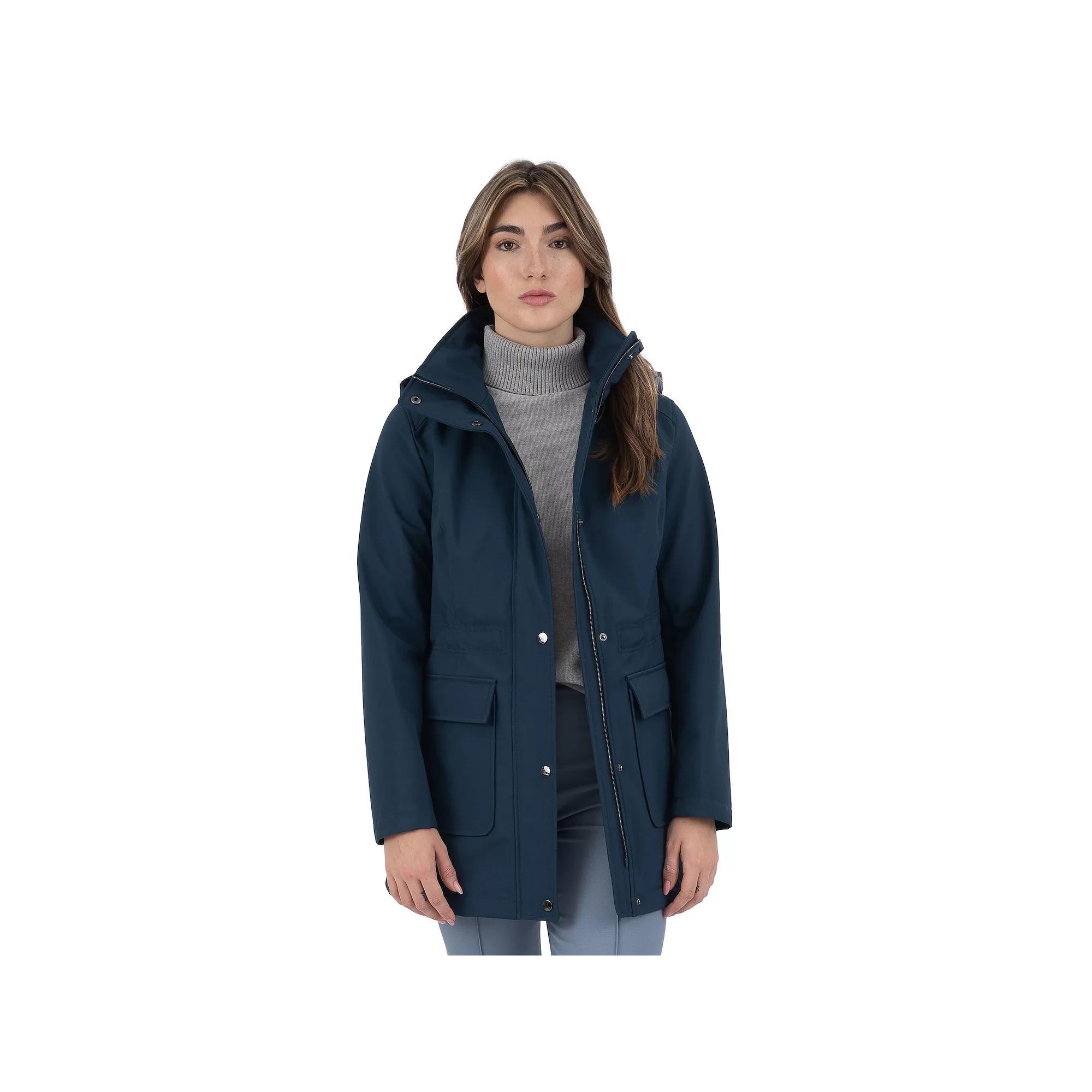 Women's Fleet Street Hooded Soft Shell Coat, Size: Small, Pacific Blue Product Image