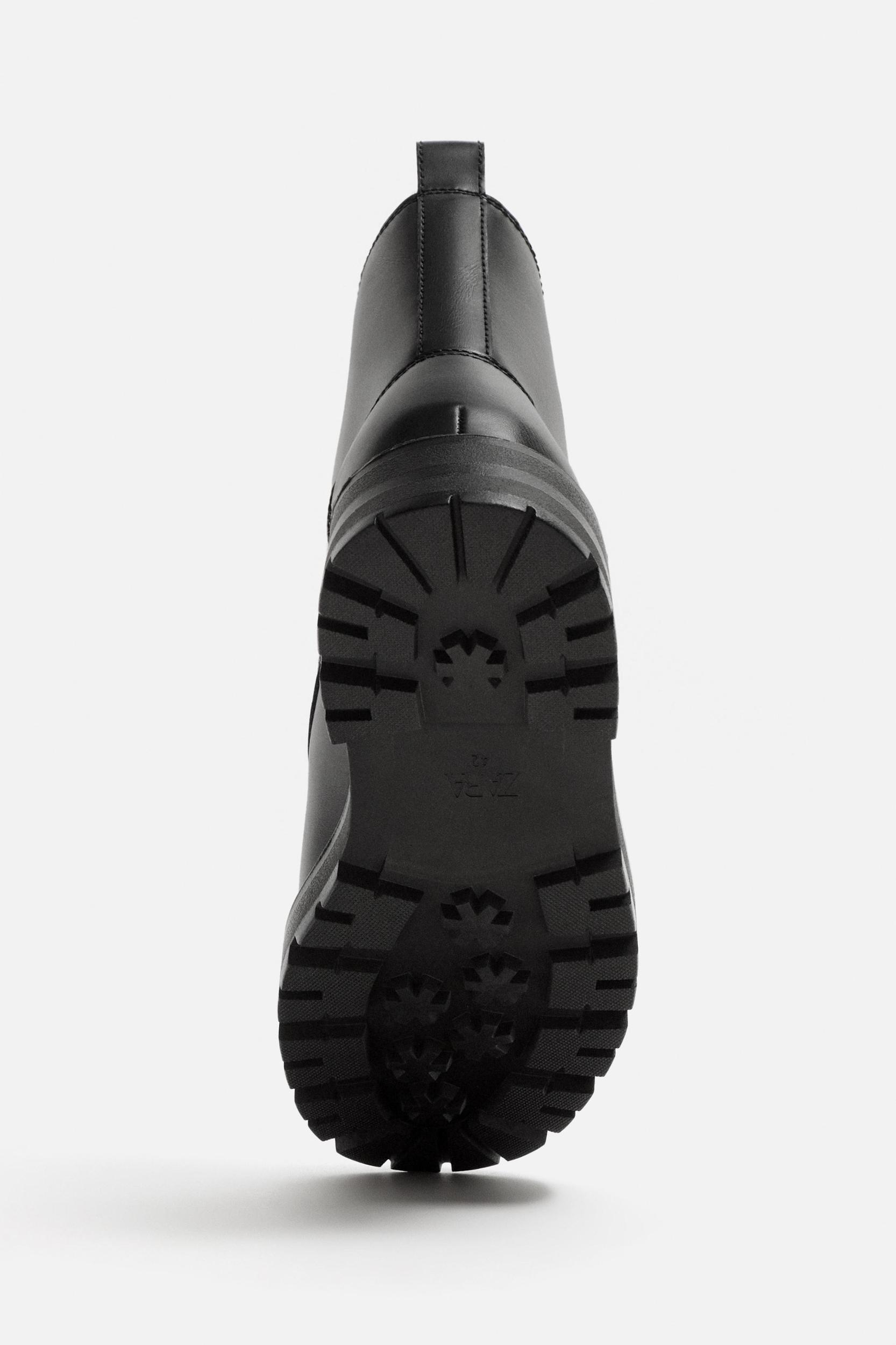 FLEECE LINED LACED BOOTS Product Image