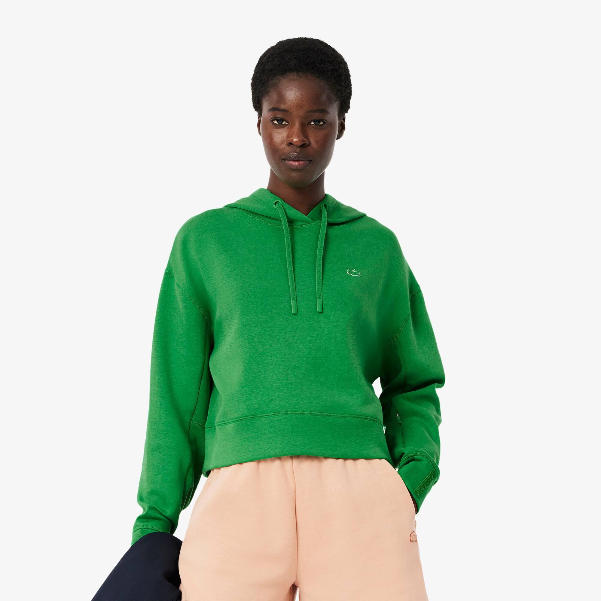 Short Cut Cotton Hoodie Product Image