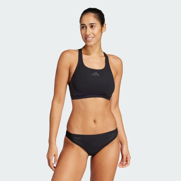 adidas Lanelux Y-Back Bikini Black 12 Womens Product Image