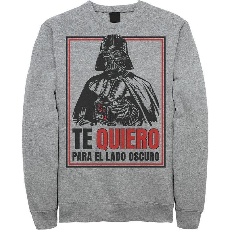 Men's Star Wars Te Quiero Para El Lado Oscuro Fleece Sweatshirt, Size: Large, White Product Image