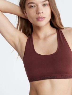 Calvin Klein Women's Naturals Modern Seamless Unlined Racerback Bralette - Brown - XS Product Image