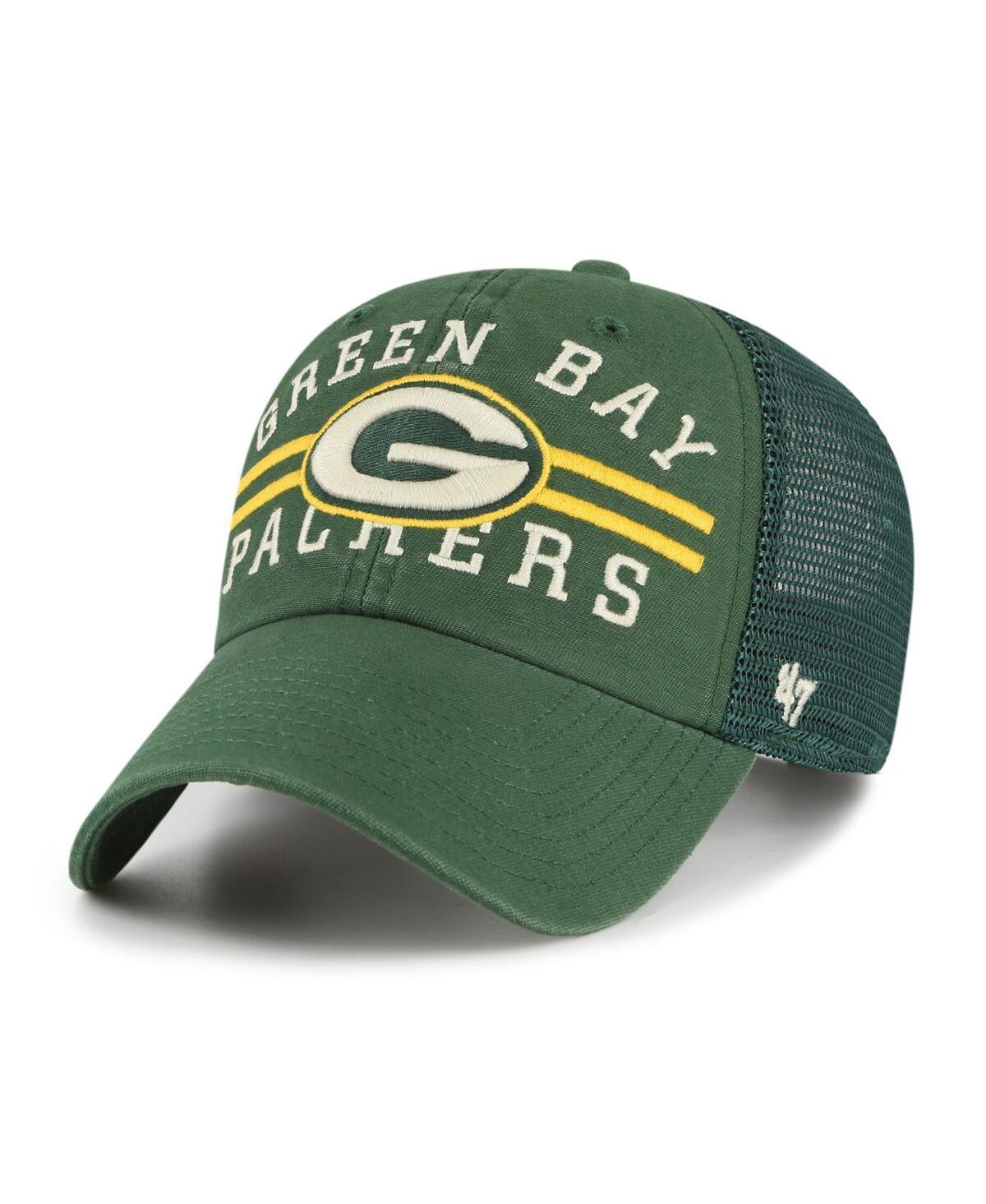 Men's '47 Green Green Bay Packers Highpoint Trucker Clean Up Snapback Hat Product Image