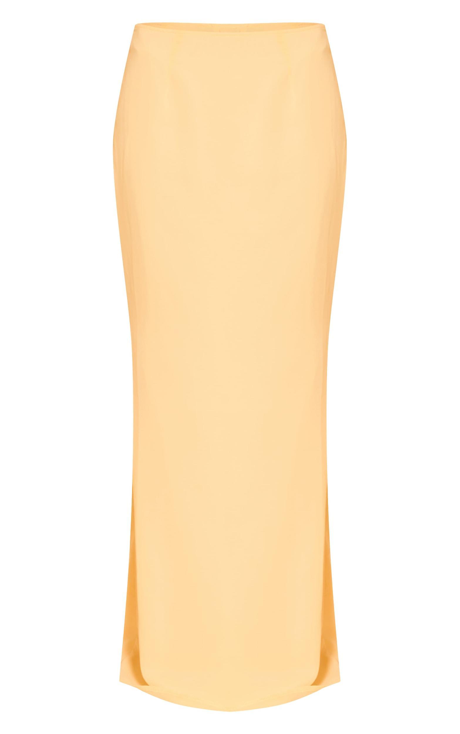 Lemon Chiffon Maxi Skirt Product Image