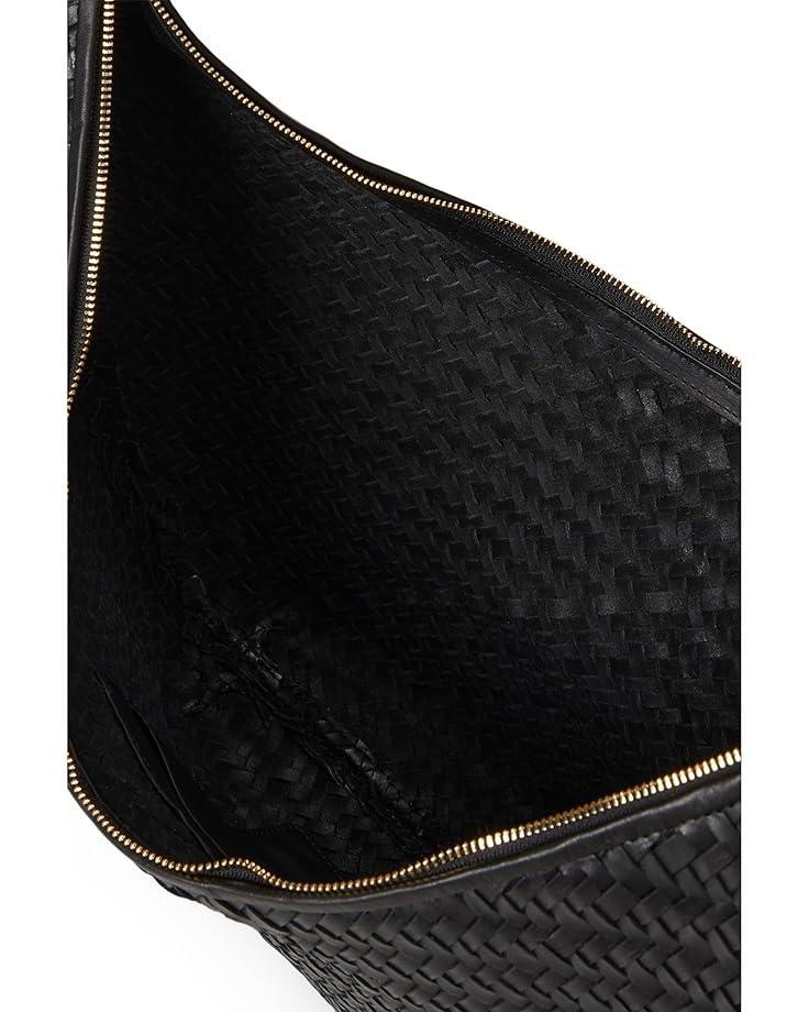 Madewell The Essential Curve Shoulder Bag in Handwoven Leather Product Image