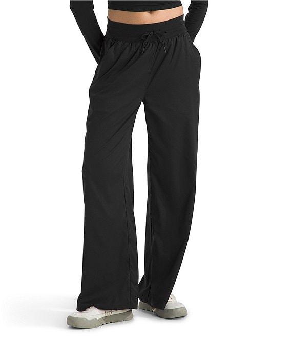 The North Face Aphrodite Arise Rib-Knit Waist Wide Leg Pull-On Pants Product Image