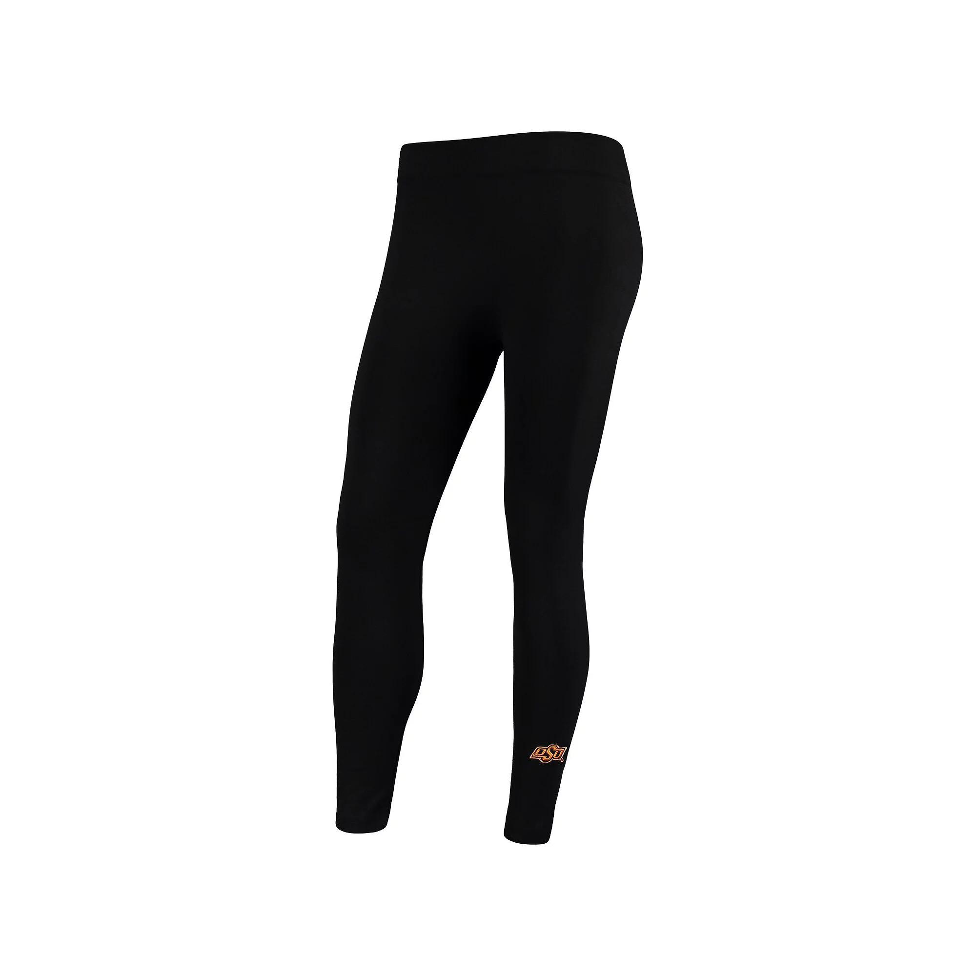 Women's ZooZatz Black Oklahoma State Cowboys Fleece Leggings, Size: Small/Medium Product Image