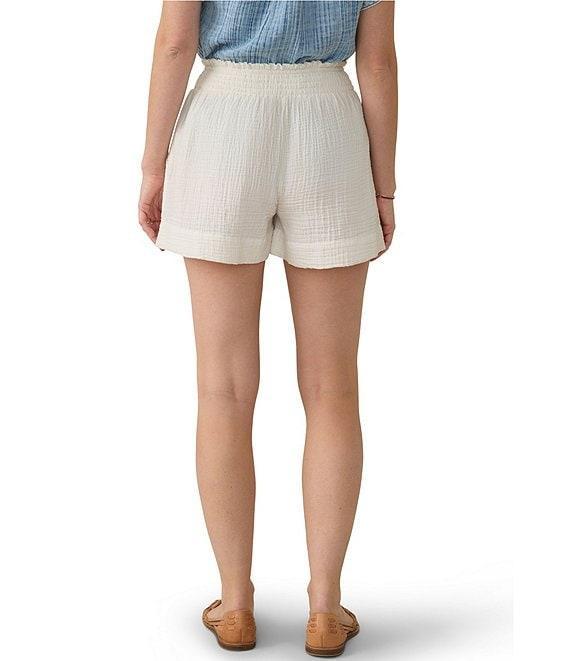 Faherty Dream Organic Cotton Mid Rise Pull-On Gauze Shorts Product Image