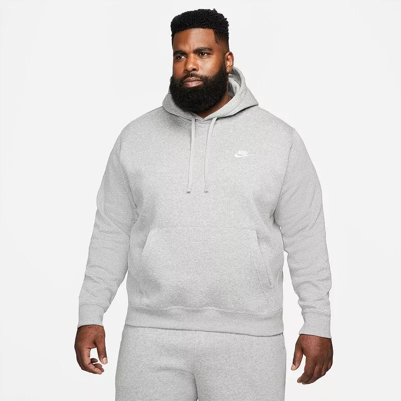 Mens Nike Sportswear Club Fleece Pullover Hoodie Dark Gray Grey Product Image