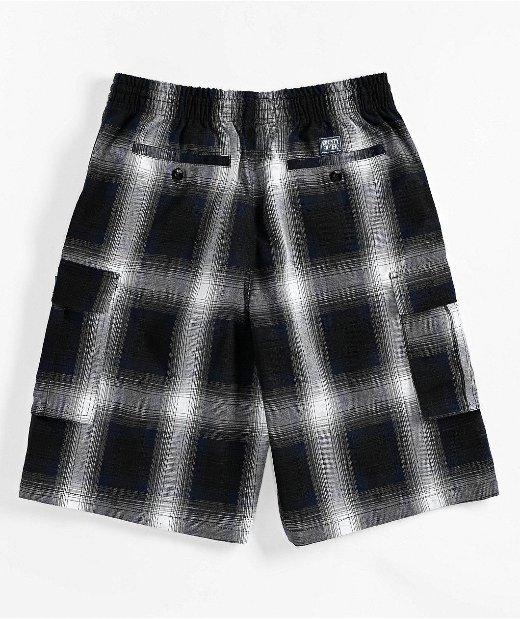 FB County Checker Blue Cargo Shorts Product Image