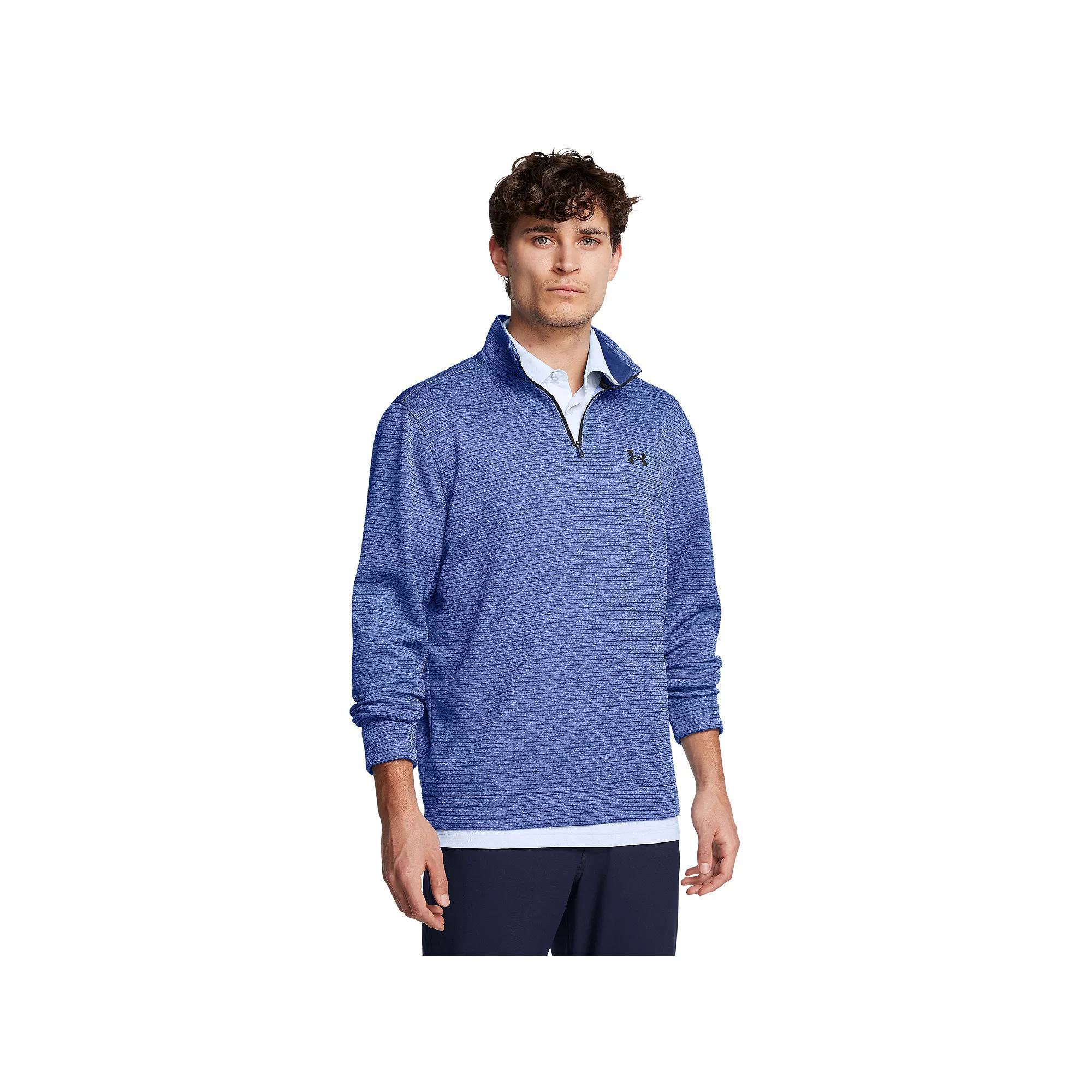 Big & Tall Under Armour Storm Quarter Zip Fleece, Men's, Size: 3XL Tall, Tech Blue Product Image