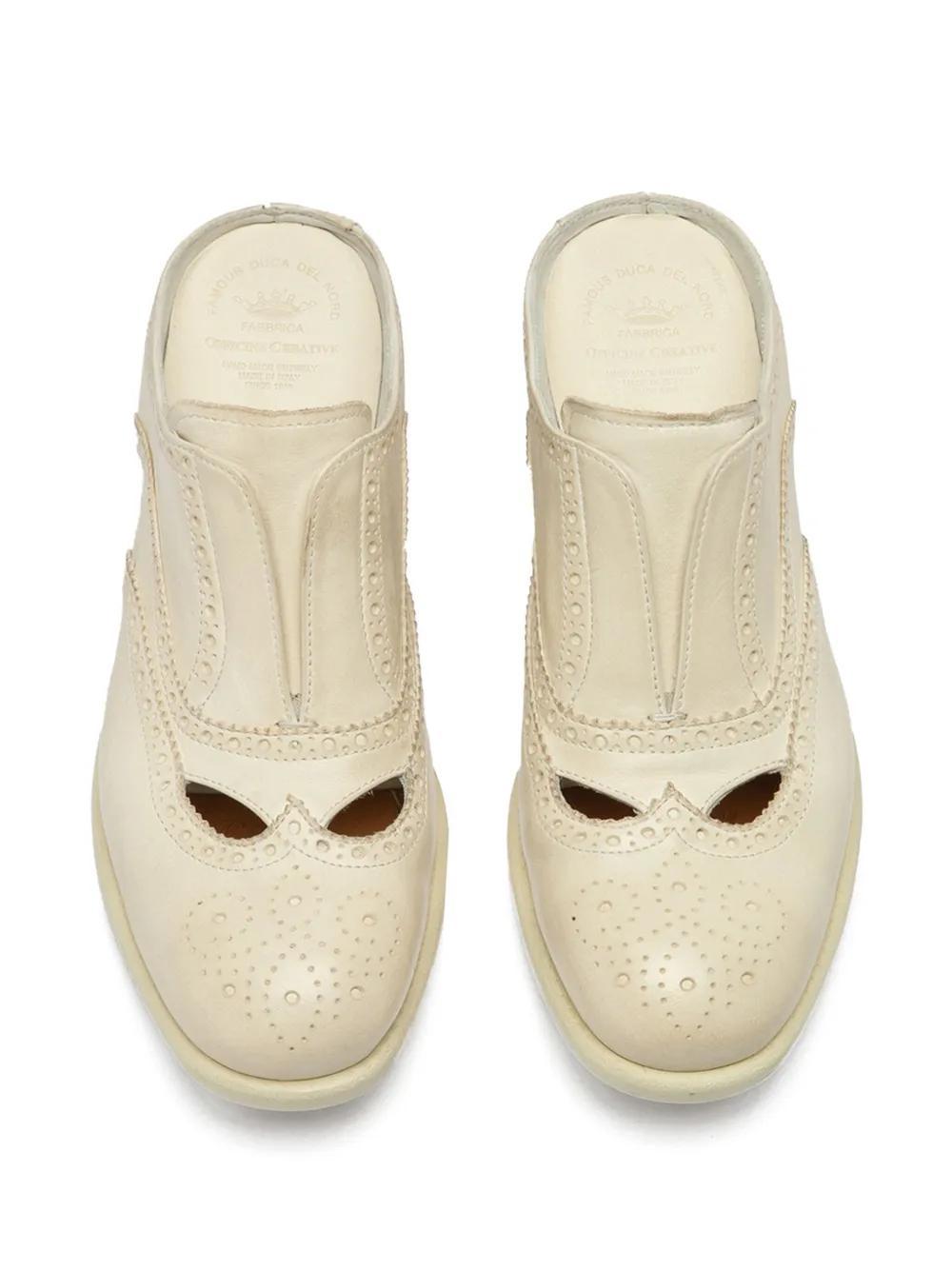 OFFICINE CREATIVE Calixte Mules In Neutrals Product Image