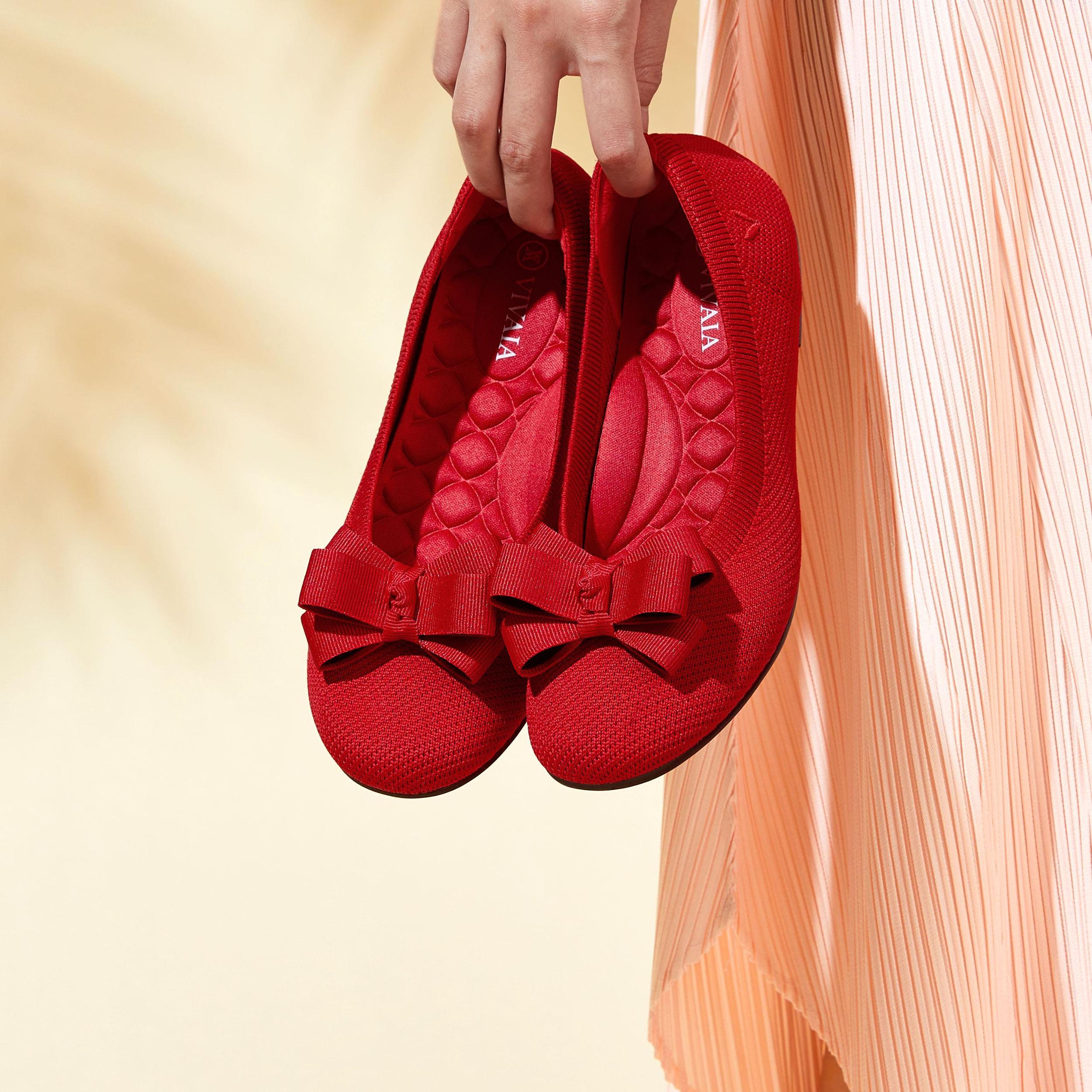 Round-Toe Flats (Claire) + Bow Product Image