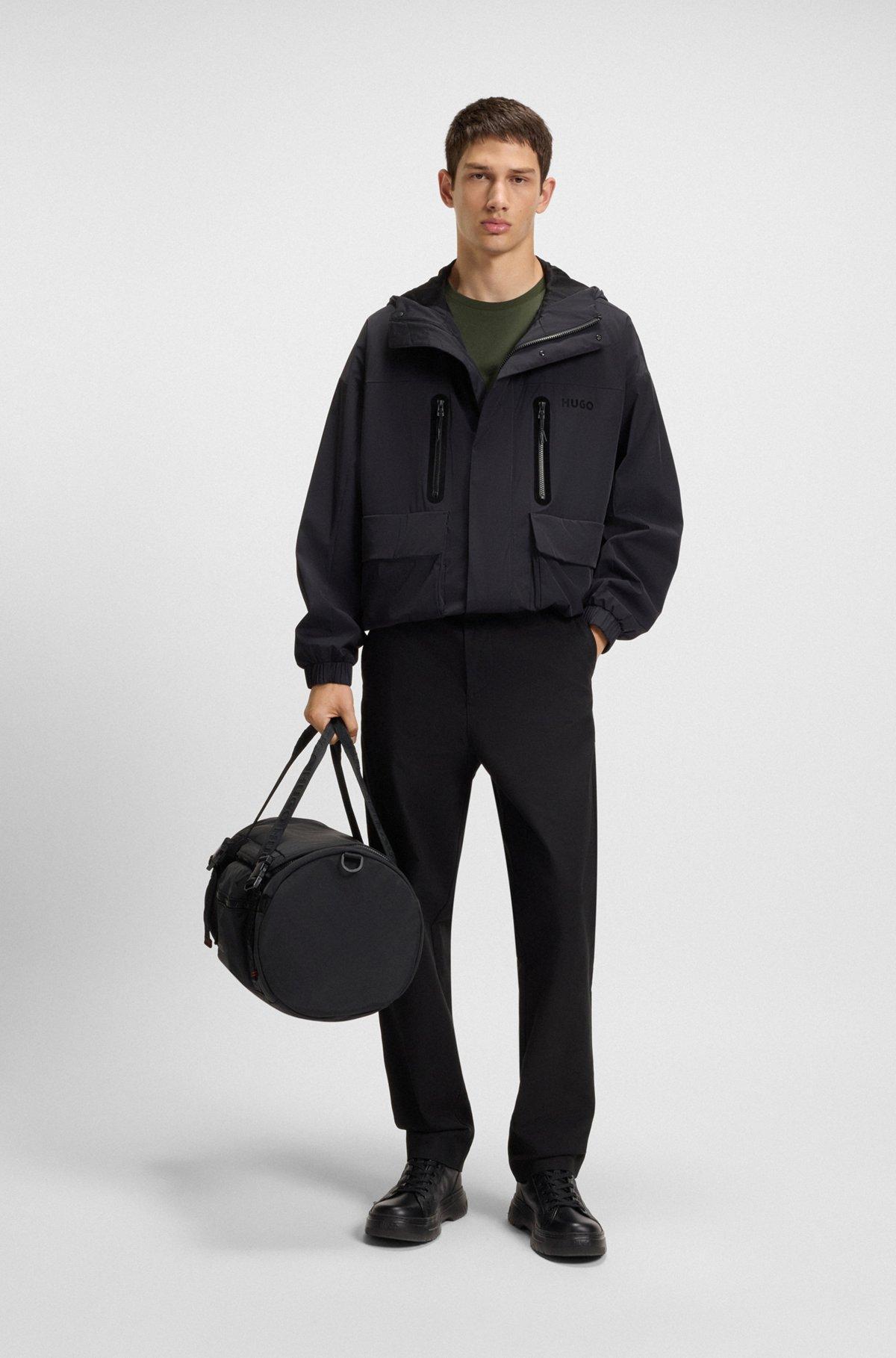 HUGO - Holdall with logo straps - Black Product Image