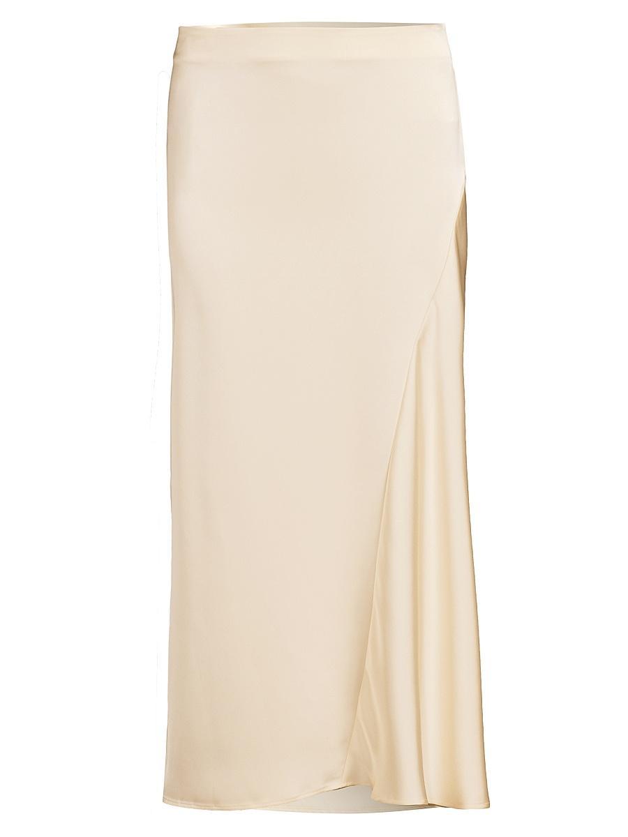 Womens Aia Satin Flounce Skirt Product Image