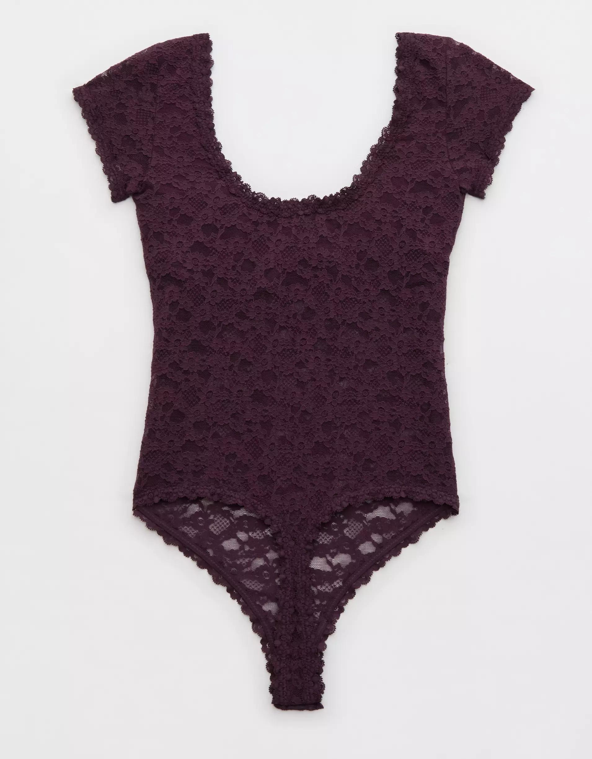 Show Off Vintage Lace Short Sleeve Bodysuit Product Image