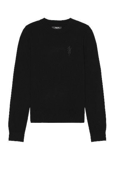 Amiri Stack Crewneck in Black Product Image