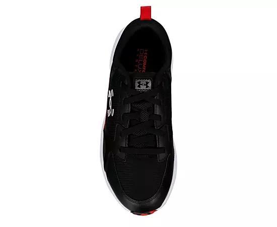 Under Armour Charged Edge Men's Training Shoes, Size: 12 4E, Black Red Mod Gray Product Image