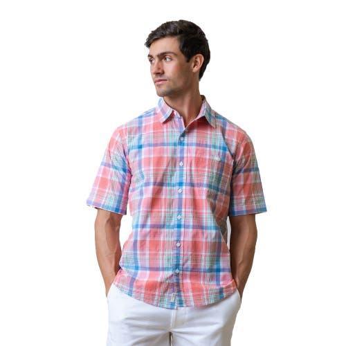 Hope & Henry Mens Organic Cotton Short Sleeve Poplin Button Down Shirt Product Image