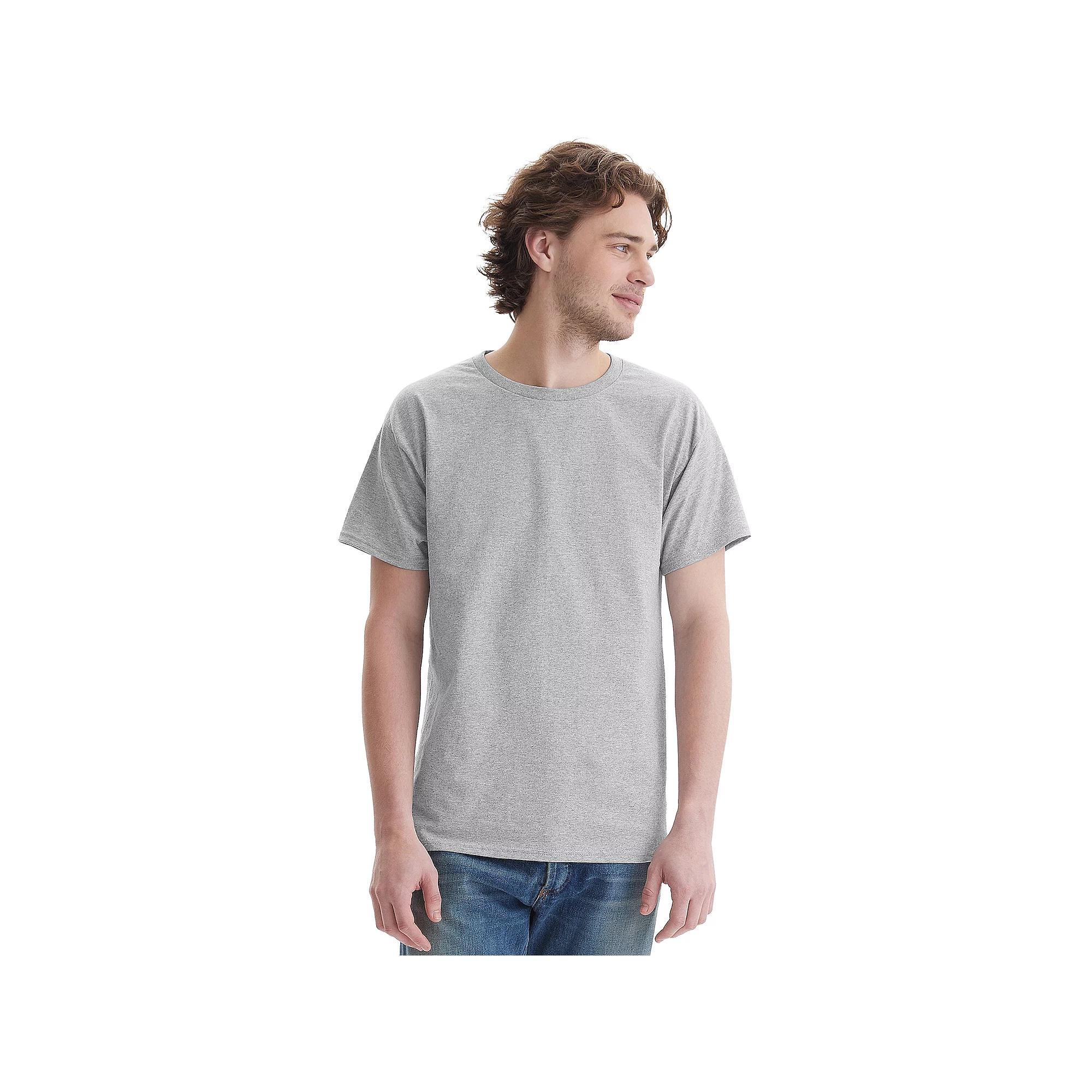 Men's Hanes® Essentials 4-Pack Cotton T-Shirt, Size: Small, Grey Product Image