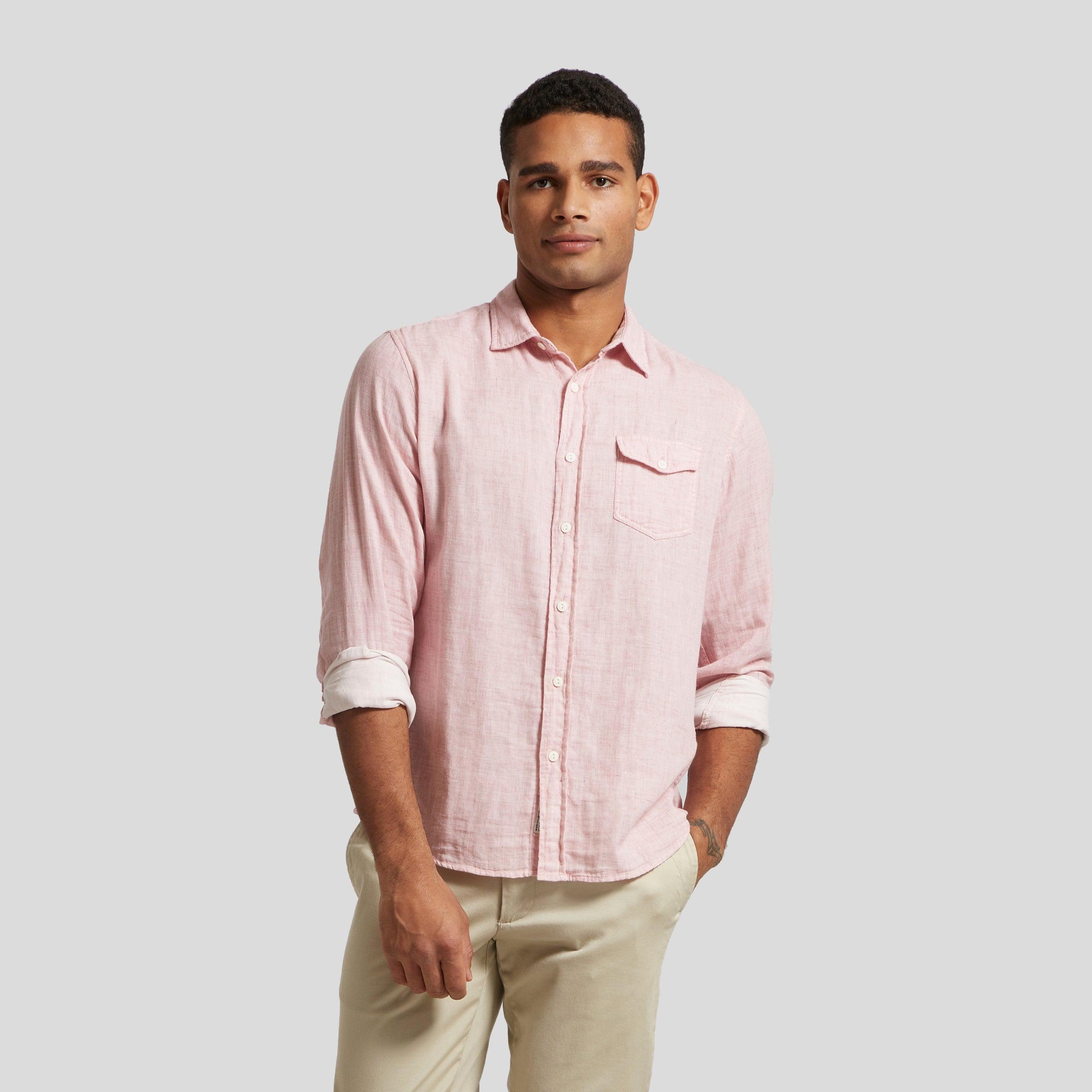 Rosedale Double Cloth Shirt - Dusty Rose Product Image