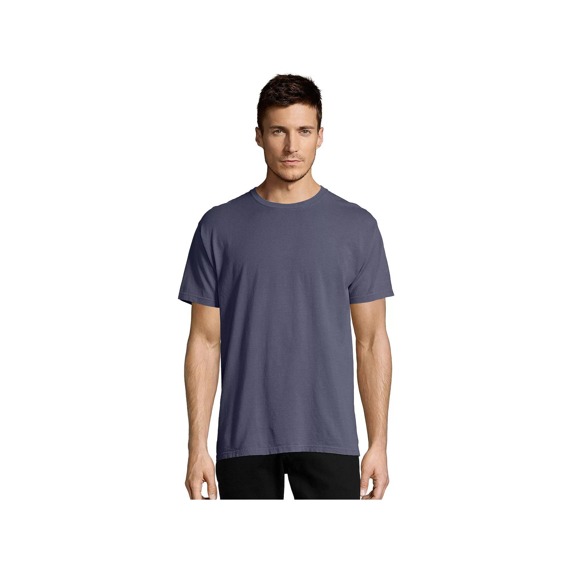 Mens Hanes ComfortWash Garment-Dyed Tee Anchor Grey Product Image