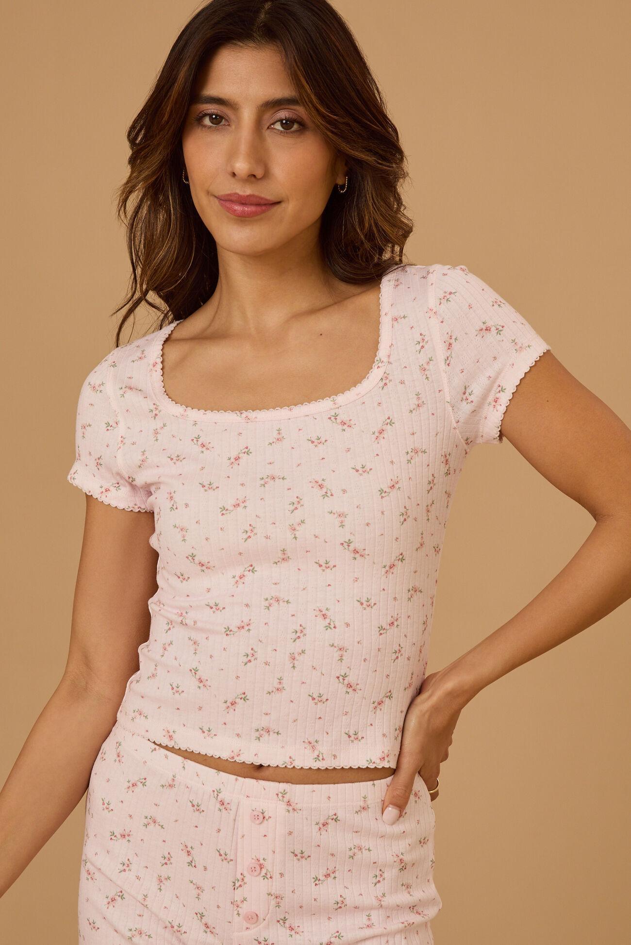 Imani Floral Sleep Top Product Image