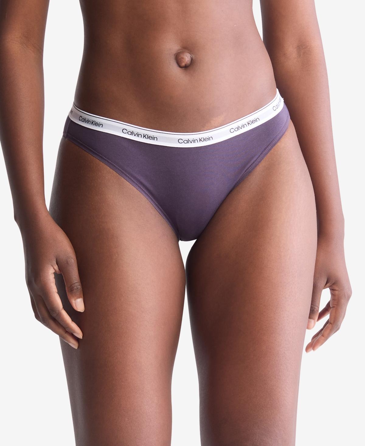 Calvin Klein Women's Modern Logo Bikini - Grey - L Product Image