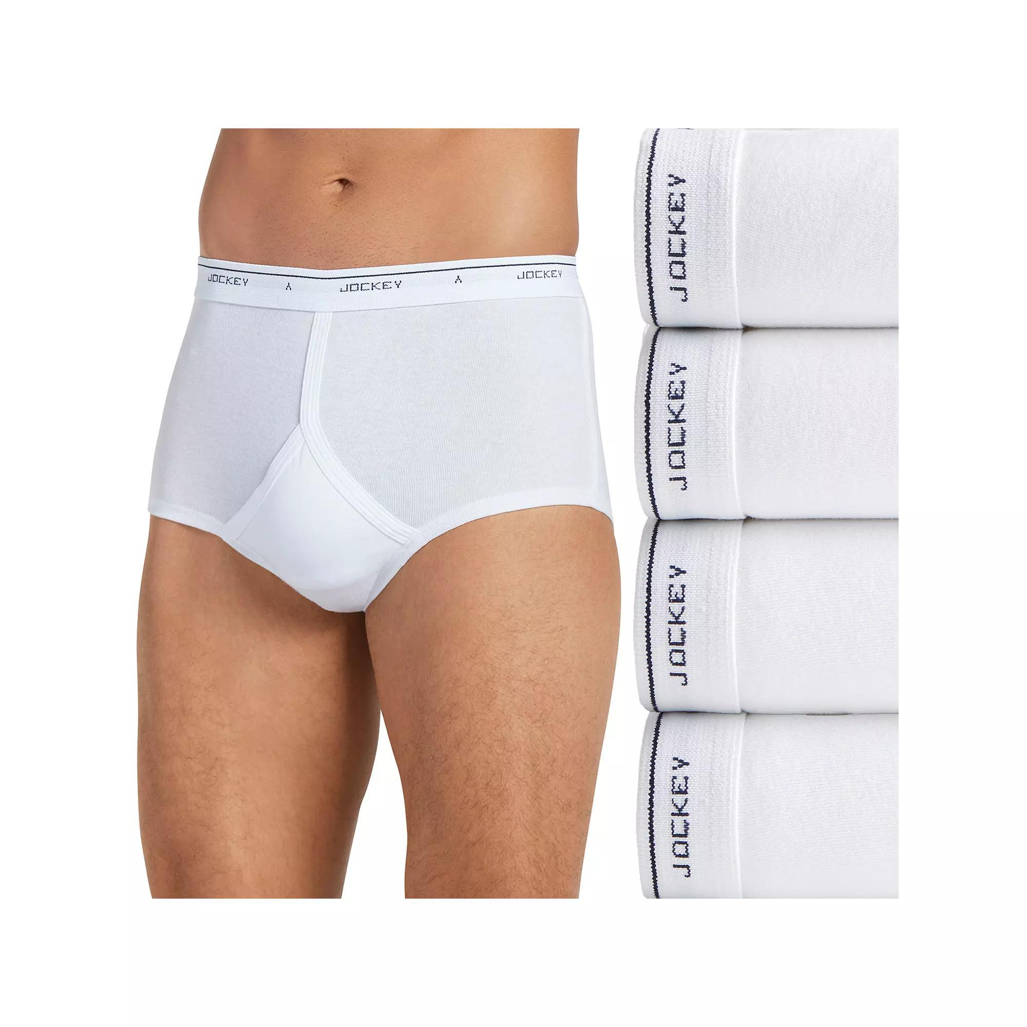 Mens Jockey 4-pack Classic Knit Full-Rise Briefs Product Image