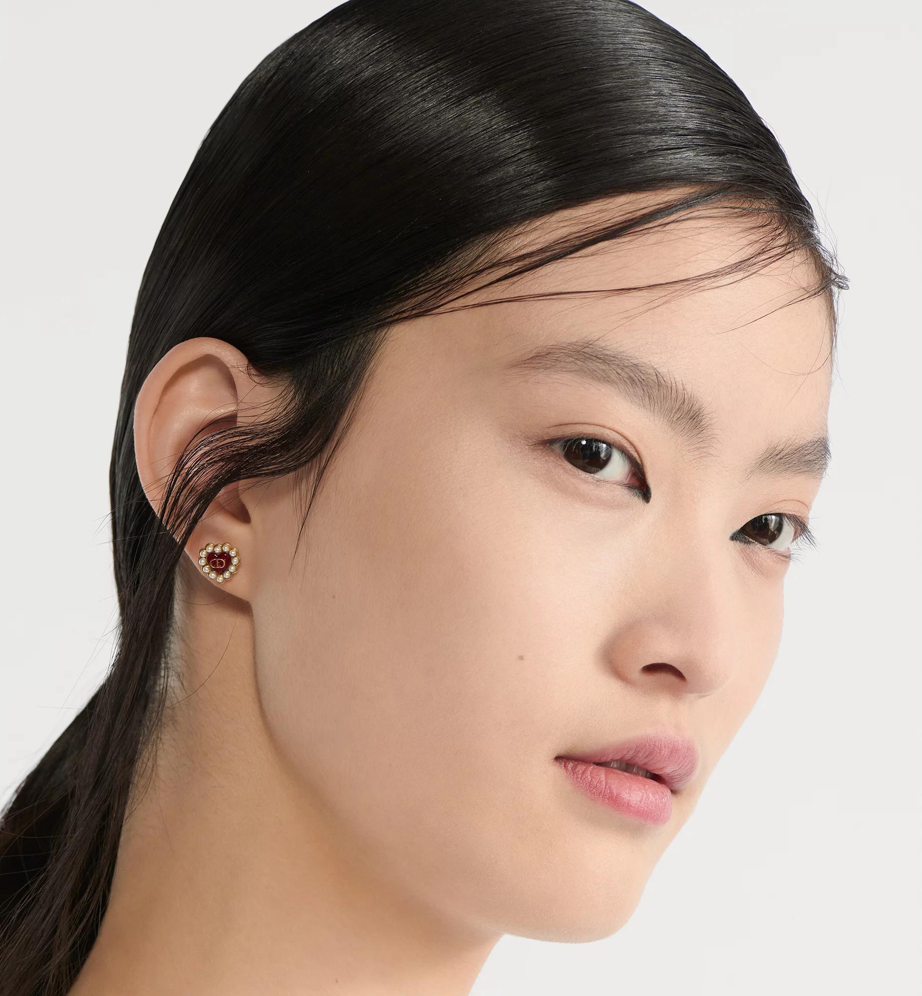 Petit CD Baroque Stud Earrings Product Image