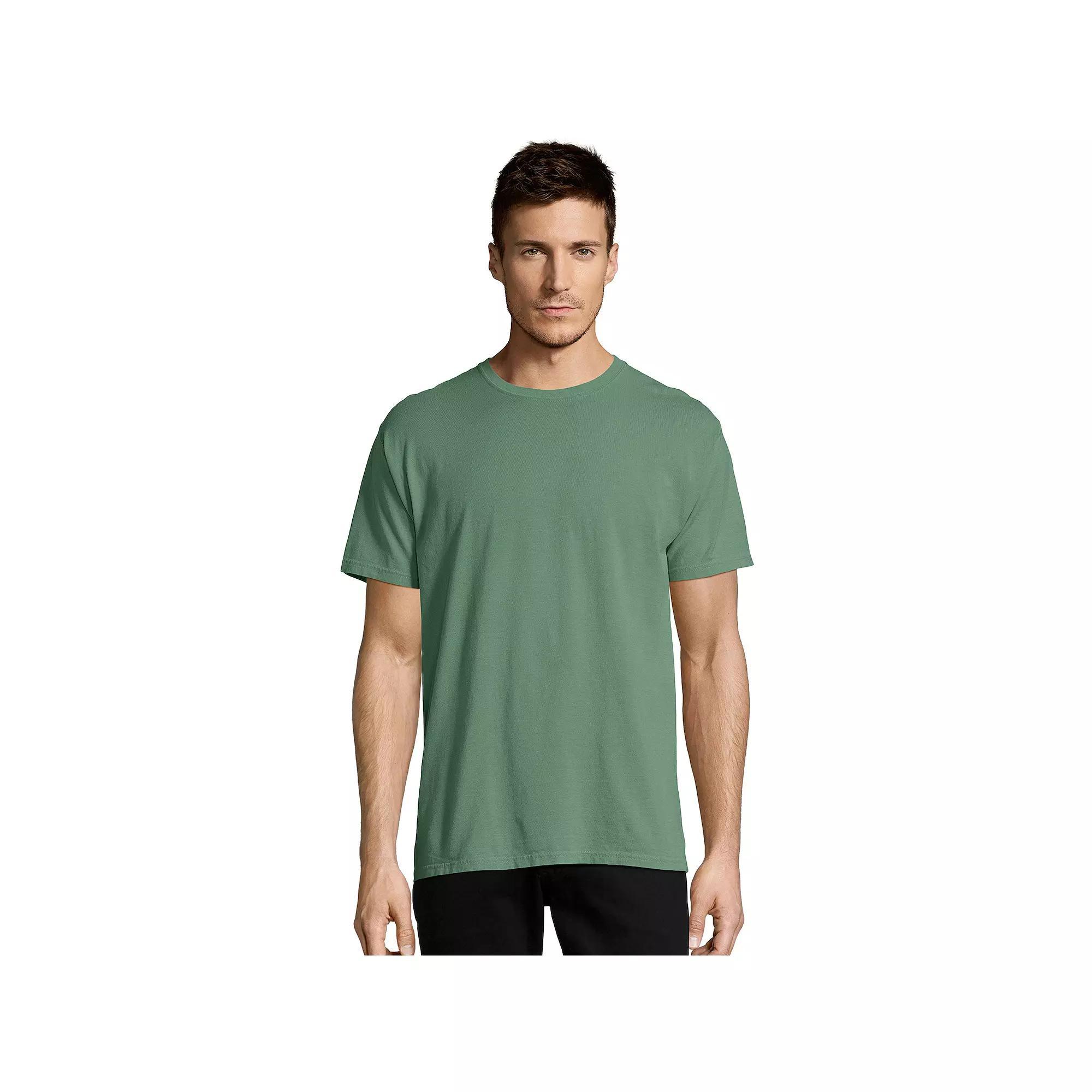 Mens Hanes ComfortWash Garment-Dyed Tee Anchor Grey Product Image