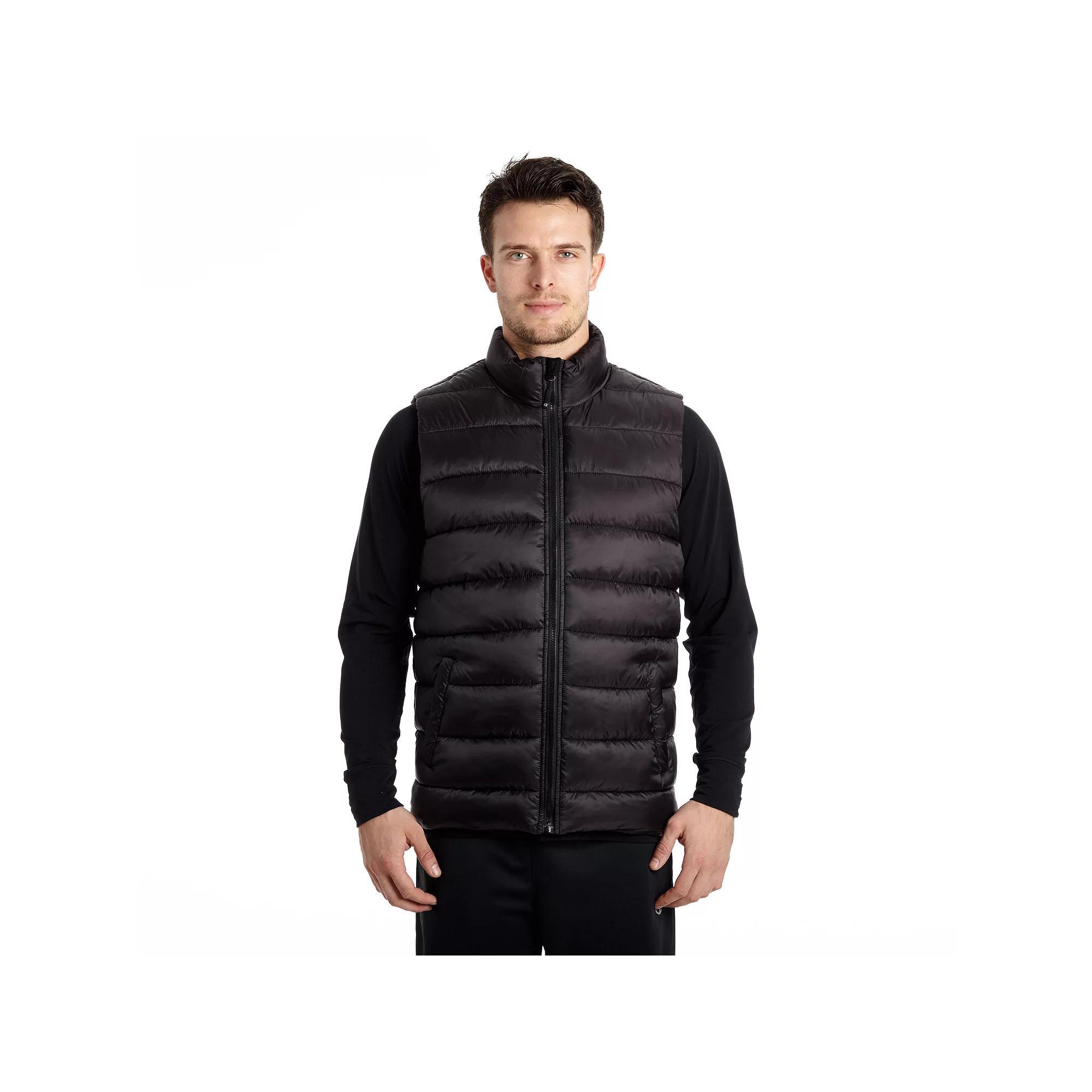 Men's Excelled Insulated Puffer Vest, Size: Large, Black Product Image