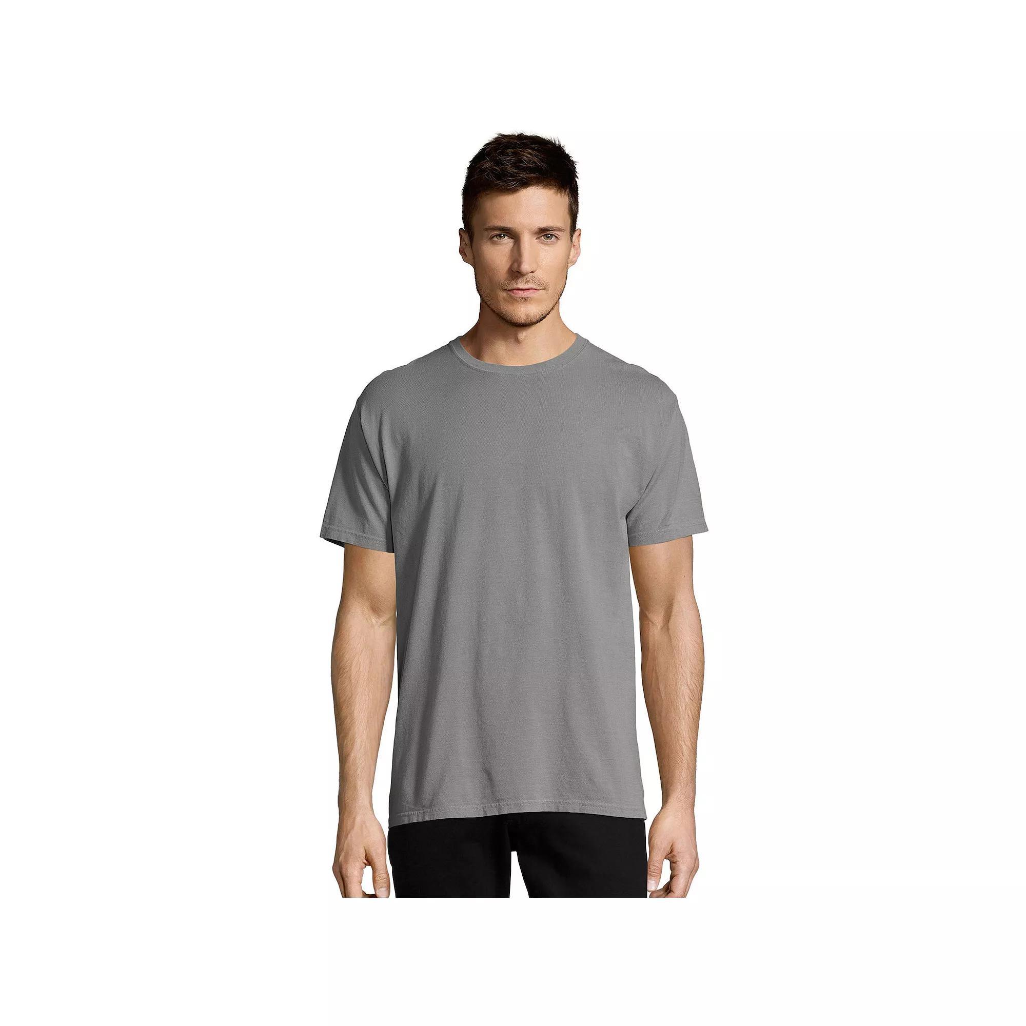 Mens Hanes ComfortWash Garment-Dyed Tee Anchor Grey Product Image
