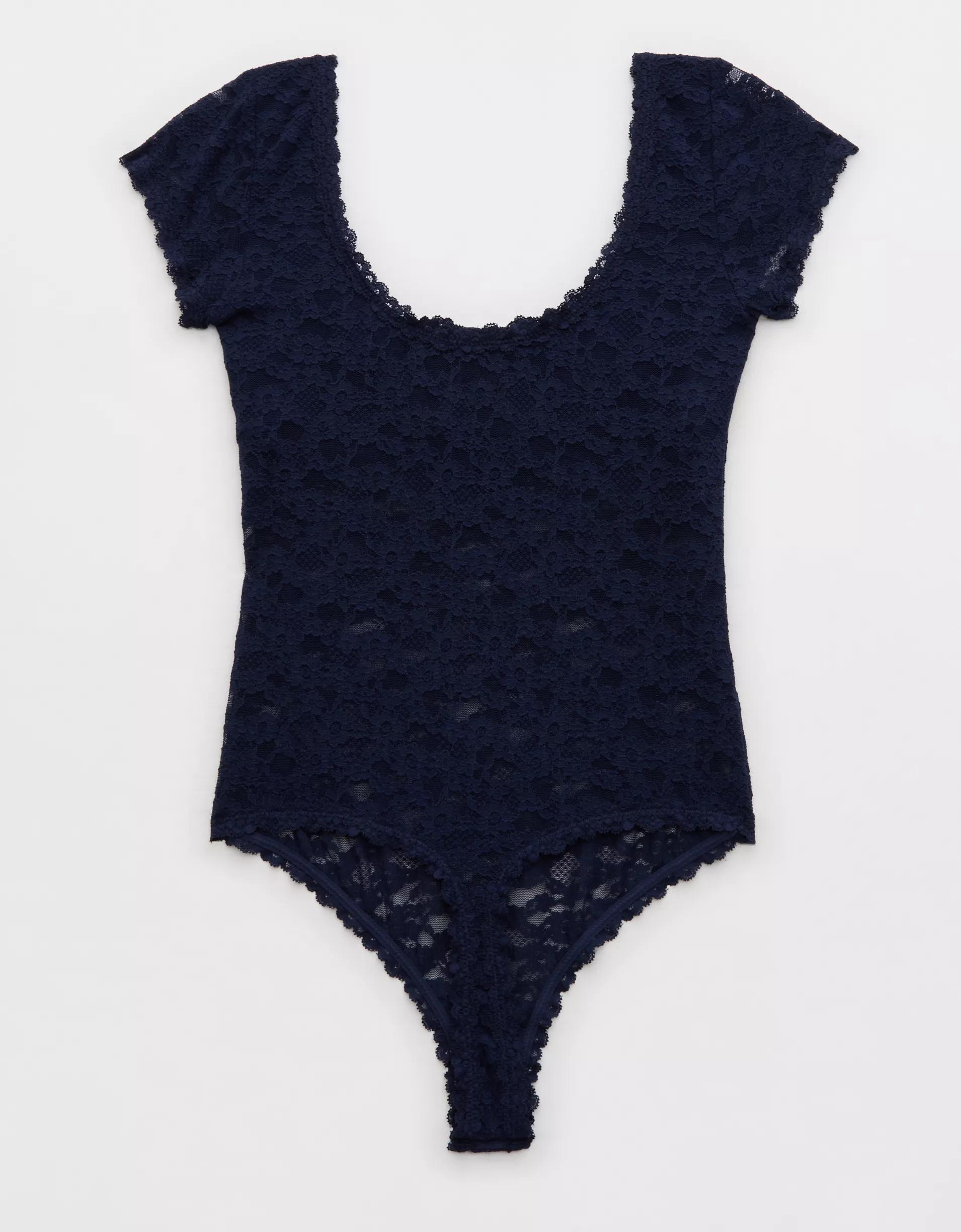 Show Off Vintage Lace Short Sleeve Bodysuit Product Image