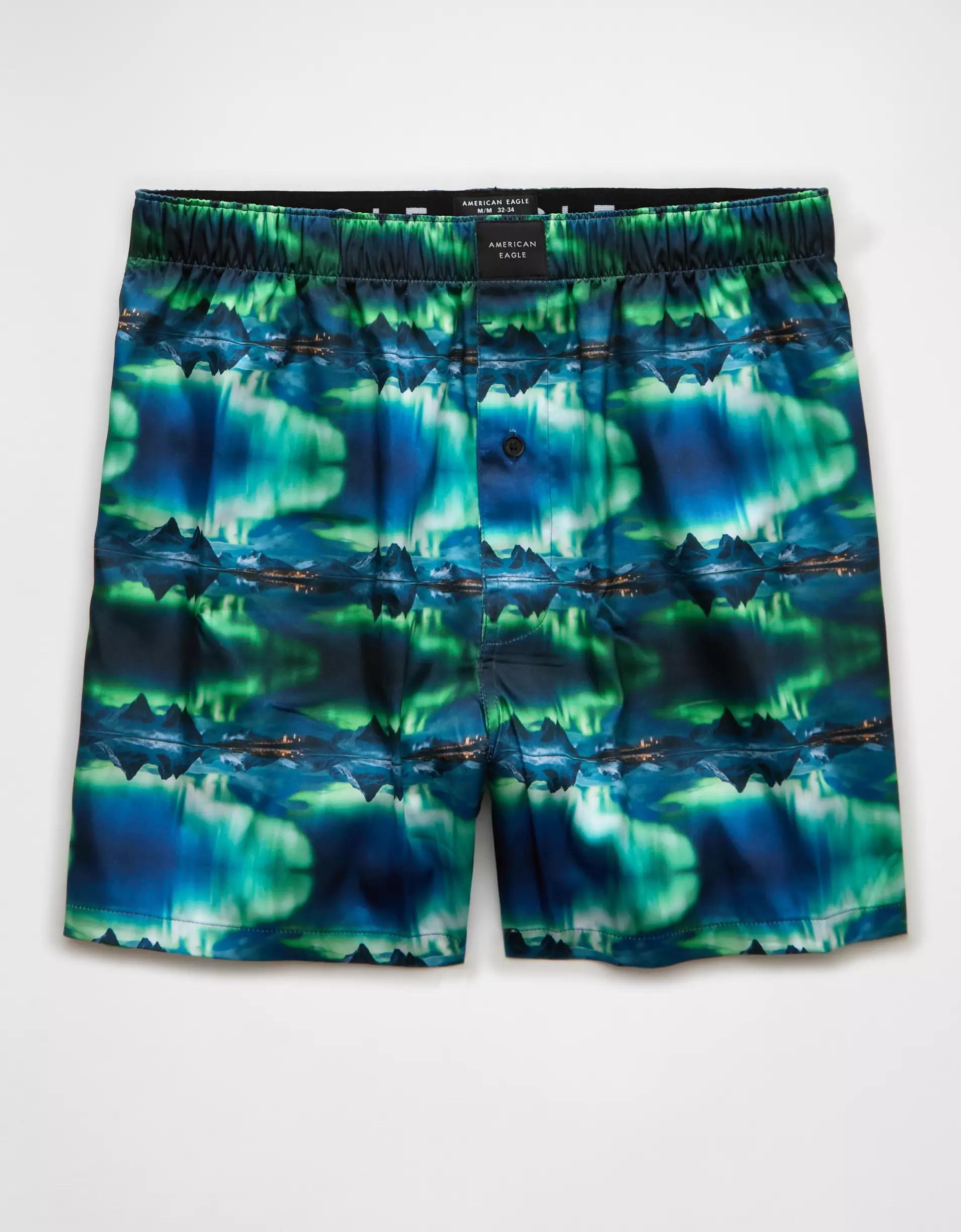 AEO Men's Northern Lights Satin Pocket Boxer Short Product Image