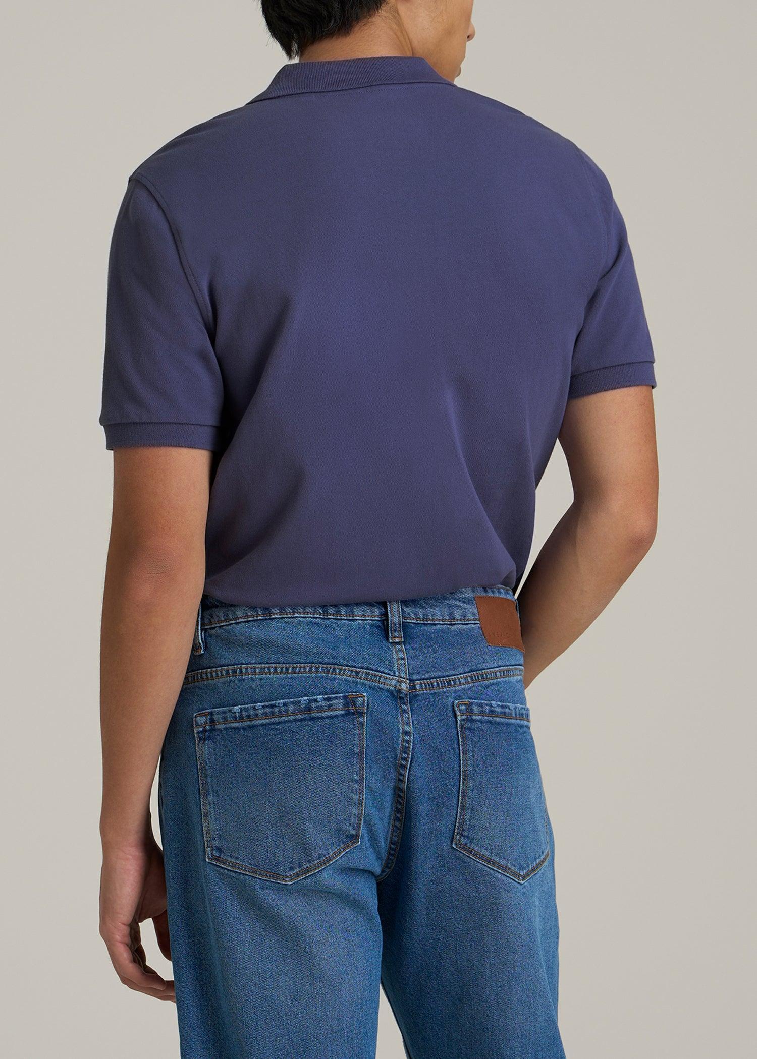 Men's Tall Classic Polo with Embroidered Logo in Future Dusk Male Product Image
