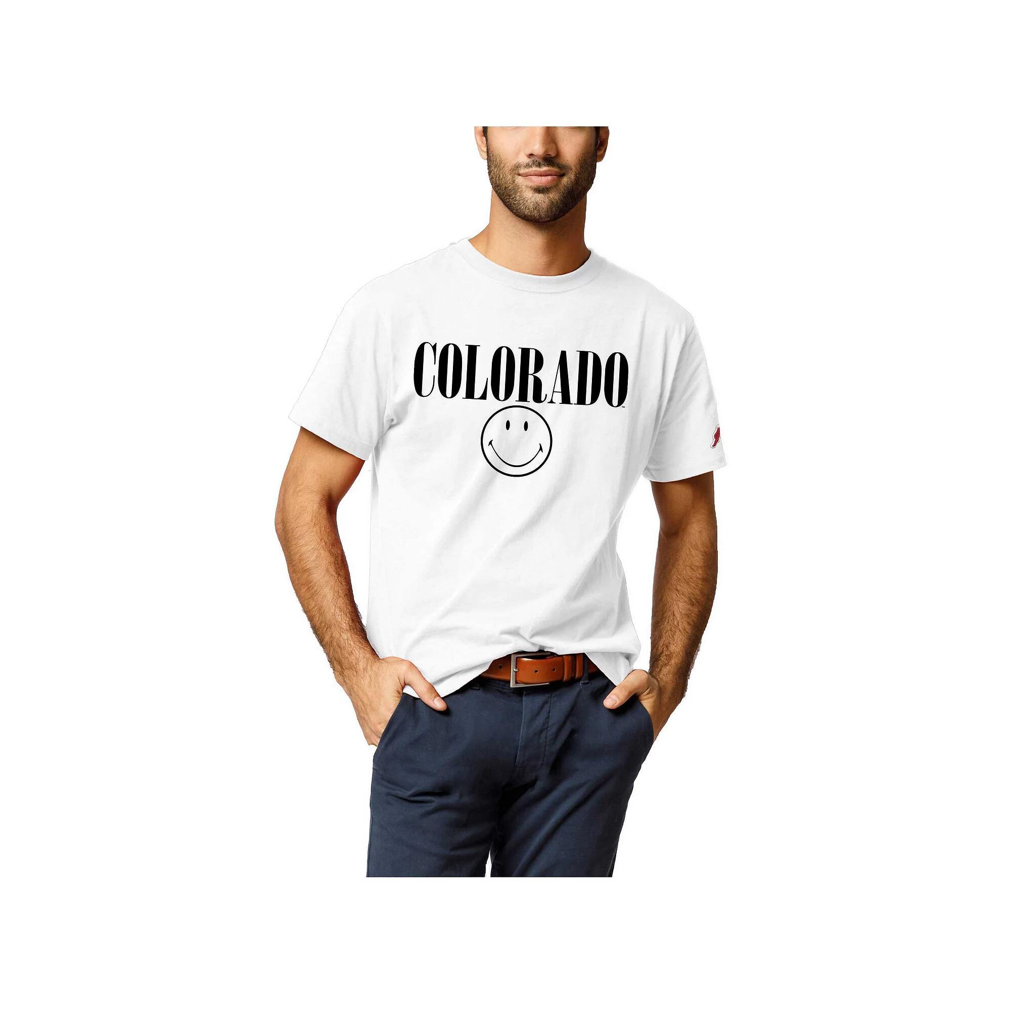 Men's League Collegiate Wear White Colorado Buffaloes Smiley All American T-Shirt, Size: XL Product Image