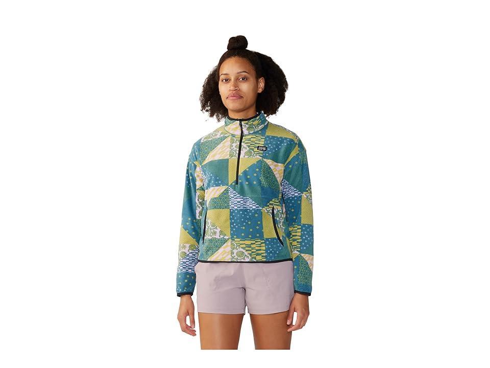 Mountain Hardwear Novelty Microchill Pullover (Wisteria Quilt Print) Women's Clothing Product Image
