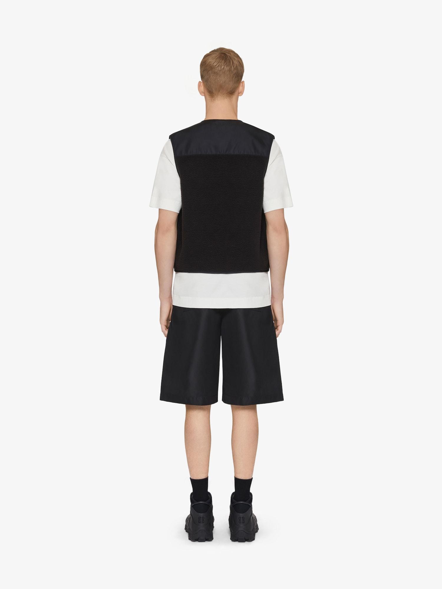 Waistcoat in mixed fabrics Product Image