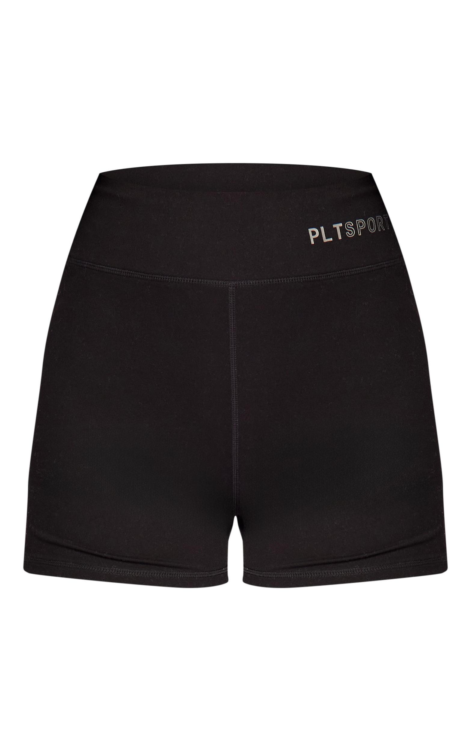 Black Sport Sculpt Booty Shorts Product Image