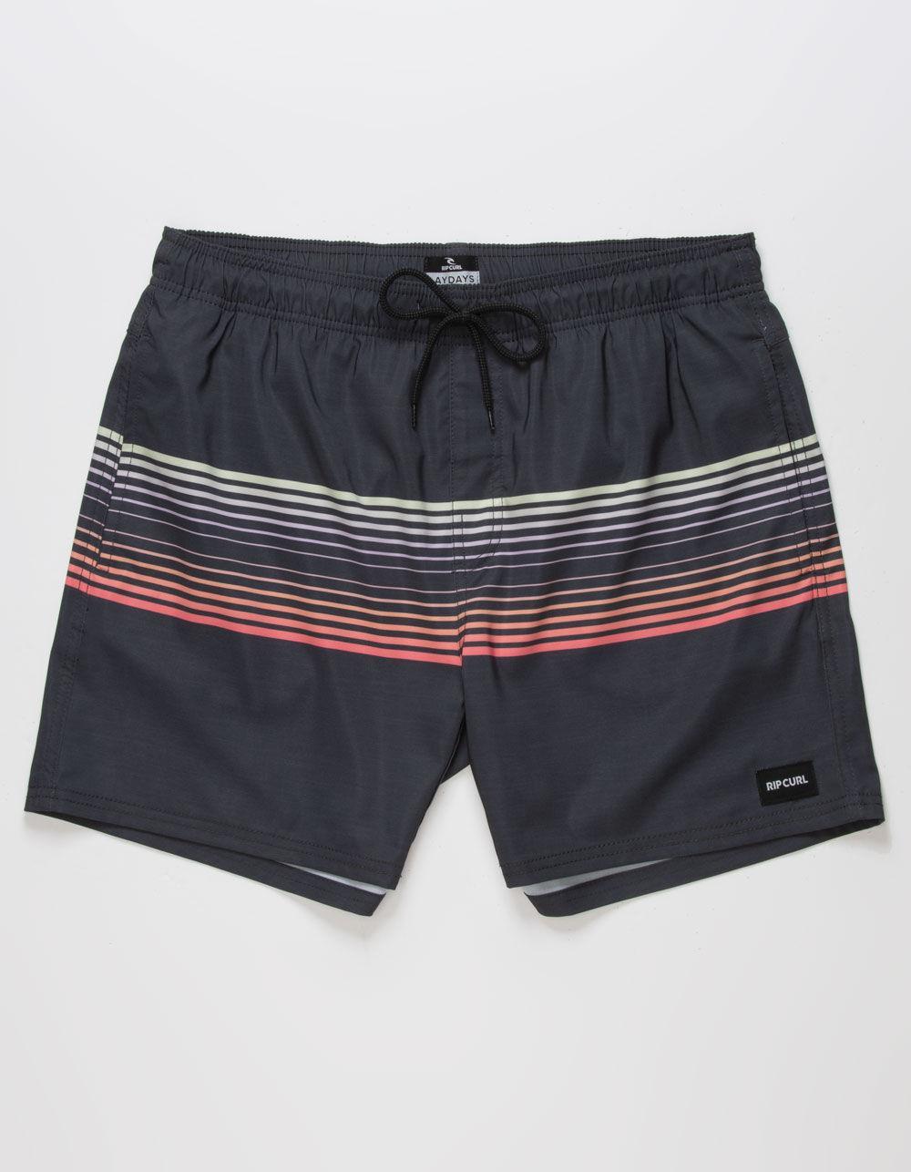 RIP CURL Cruise Out Mens Volley Shorts - BLACK Product Image