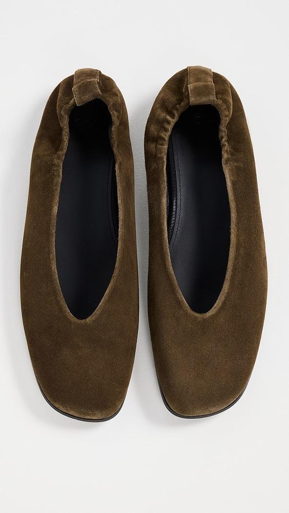 CO Ruched Square Toe Flats | Shopbop Product Image