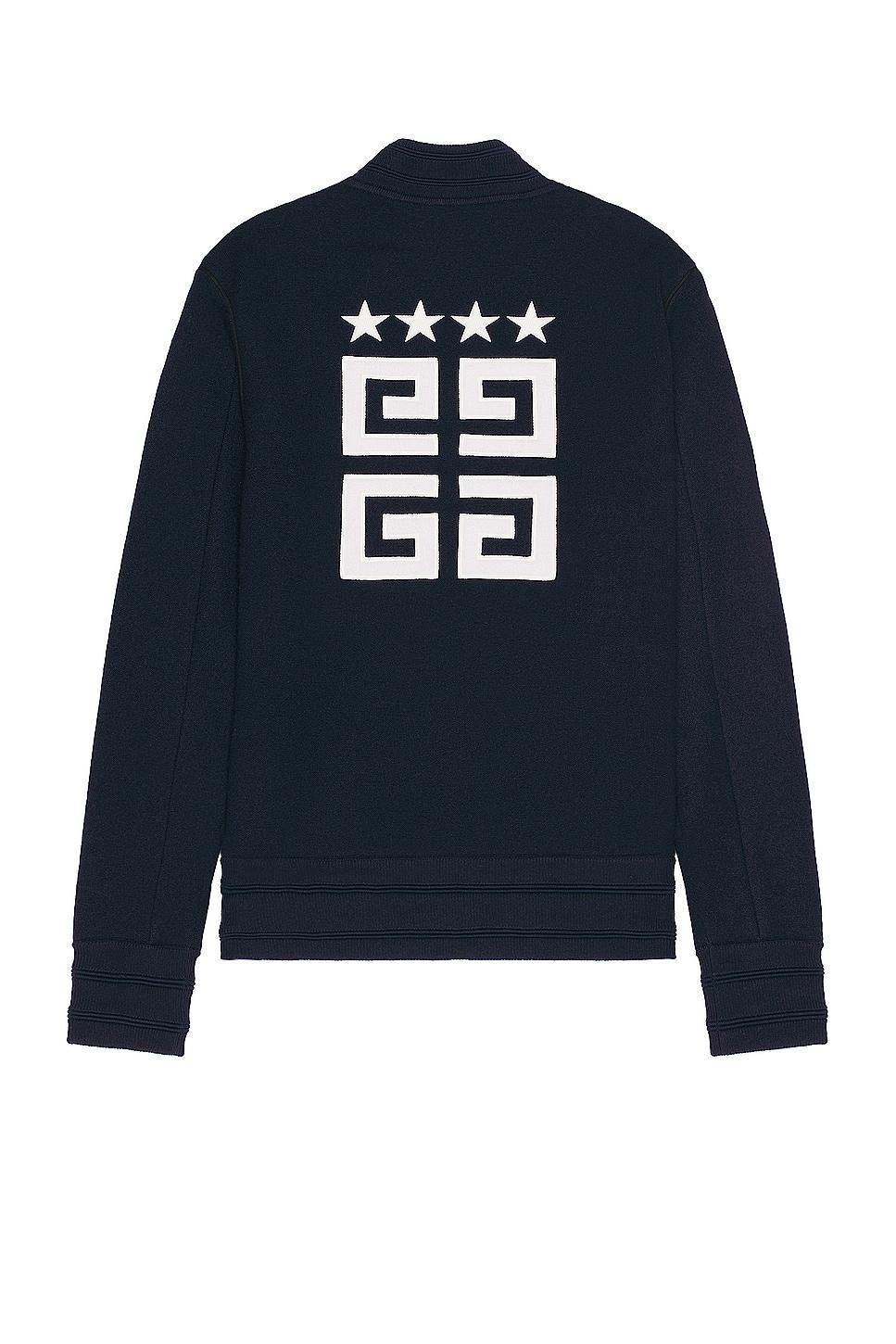 Givenchy Knitted Varsity Jacket in Blue Product Image