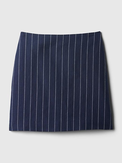 Linen-Cotton Mini Skirt Product Image