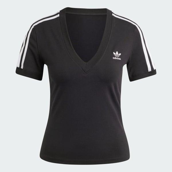 Adicolor 3-Stripes V-Neck Slim Tee Product Image