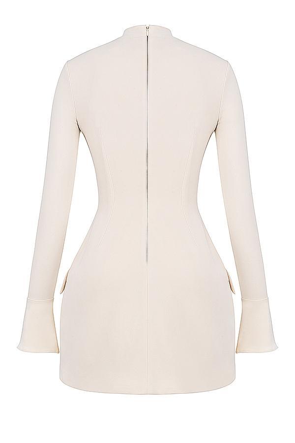 Mahalia Vintage Cream Mini Dress Product Image