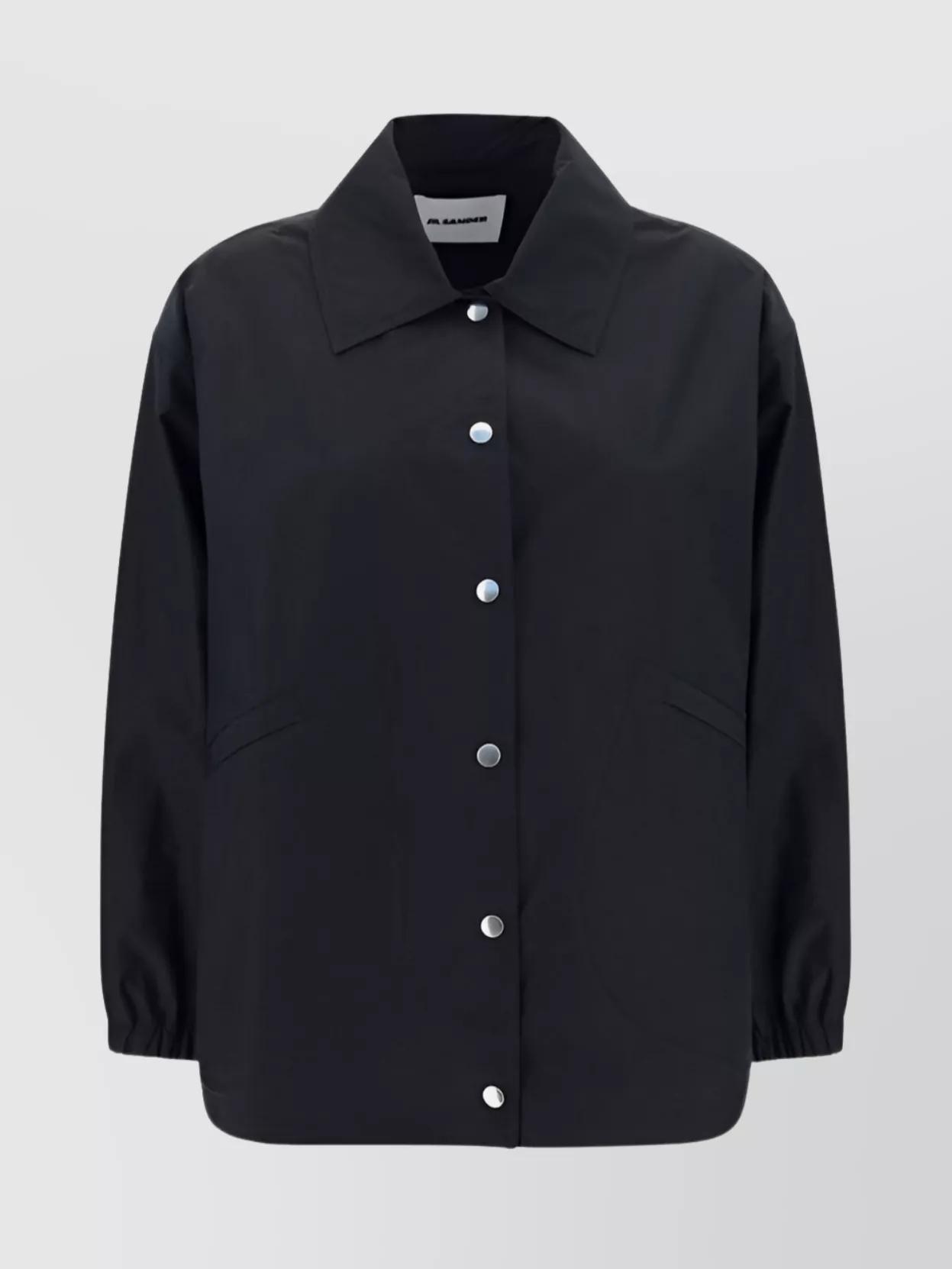 JIL SANDER Blouson Shirt In Black Product Image