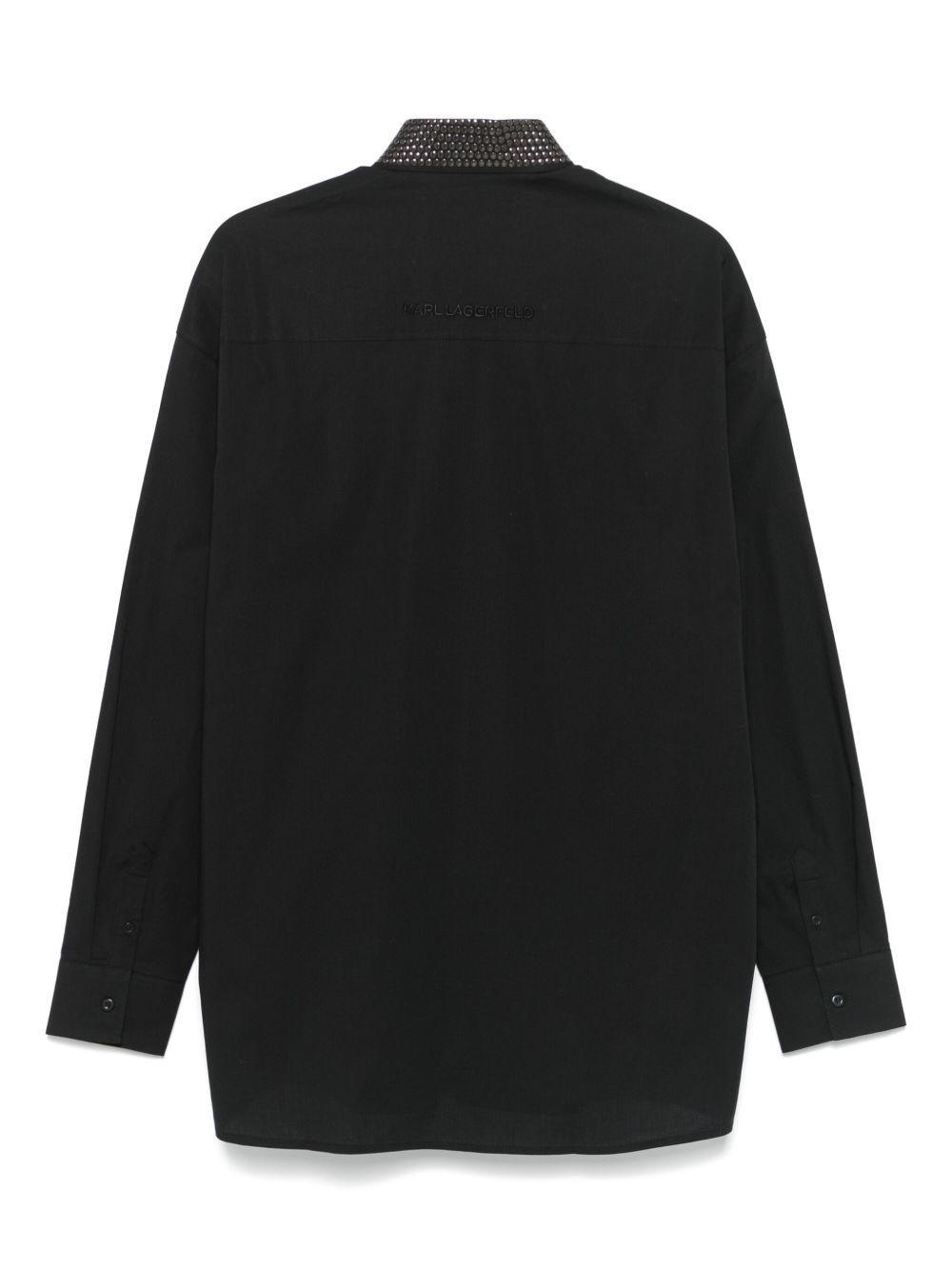 studded-collar shirt Product Image