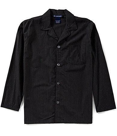 Polo Ralph Lauren Long Sleeve Woven Soho Plaid Pajama Top Product Image